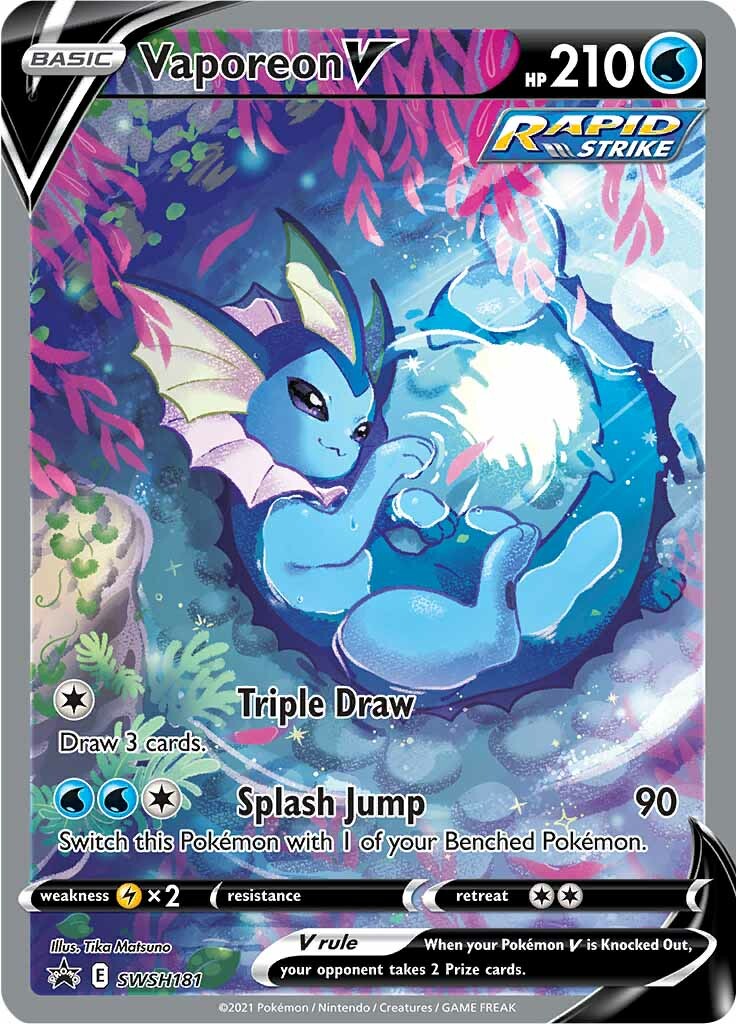 Vaporeon V (SWSH181) [Sword & Shield: Black Star Promos]-1