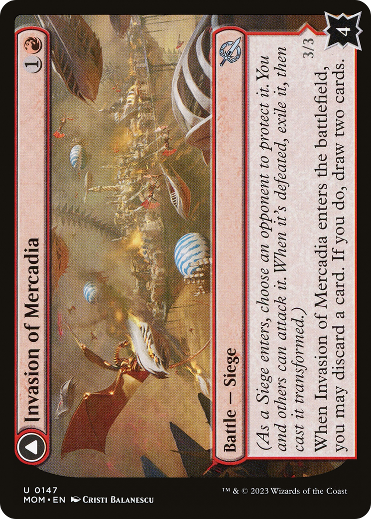 Invasion of Mercadia // Kyren Flamewright [March of the Machine]-3