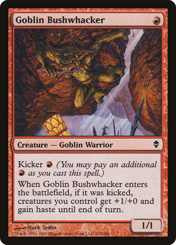 Goblin Bushwhacker [Zendikar]-1