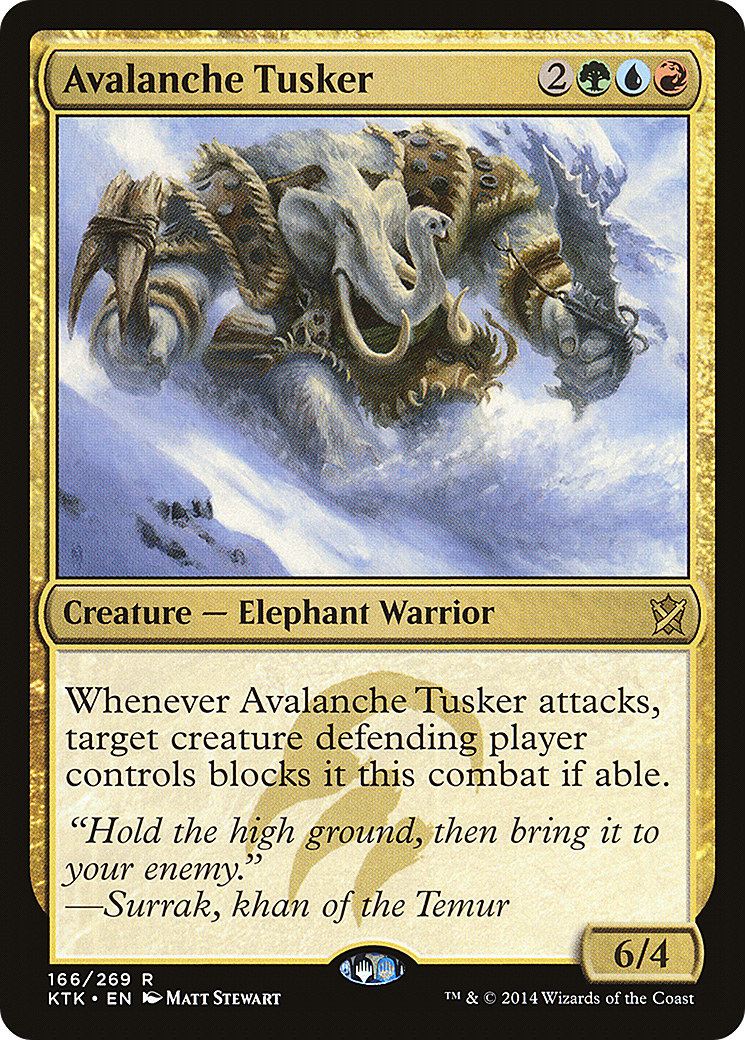 Avalanche Tusker [Khans of Tarkir]-1
