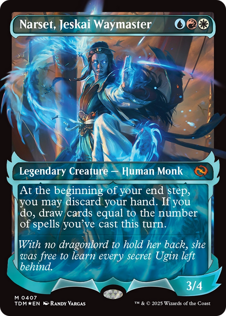 Narset, Jeskai Waymaster (Showcase) (Japanese) [Tarkir: Dragonstorm]-1