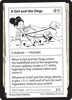 A Girl and Her Dogs [Mystery Booster 2 Playtest Cards]-1