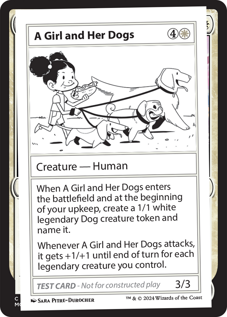 A Girl and Her Dogs [Mystery Booster 2 Playtest Cards]-1