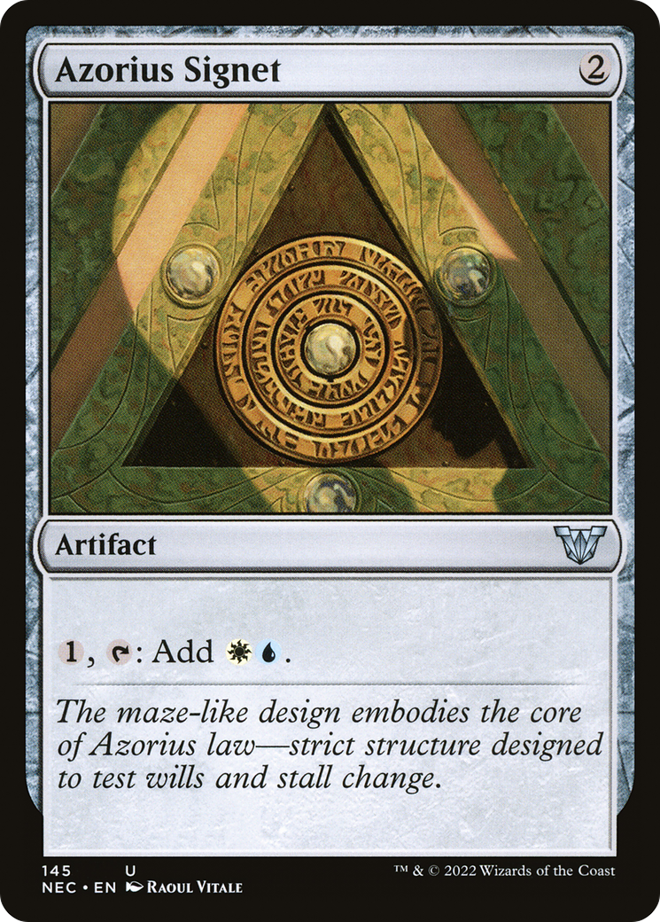 Azorius Signet [Kamigawa: Neon Dynasty Commander]-1
