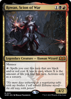 Rowan, Scion of War (Promo Pack) [Wilds of Eldraine Promos]-1