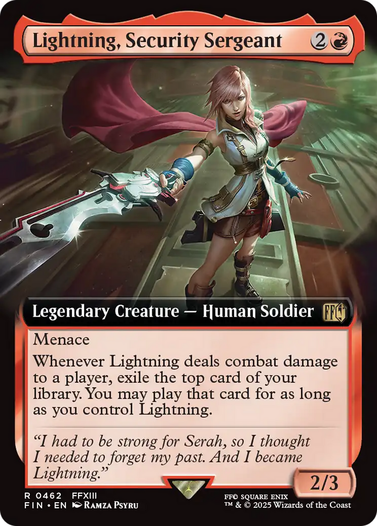 Lightning, Security Sergeant (Extended Art) [FINAL FANTASY]-1