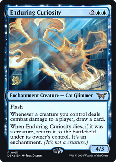 Enduring Curiosity [Duskmourn: House of Horror Prerelease Promos]-1