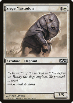 Siege Mastodon [Magic 2014]-1