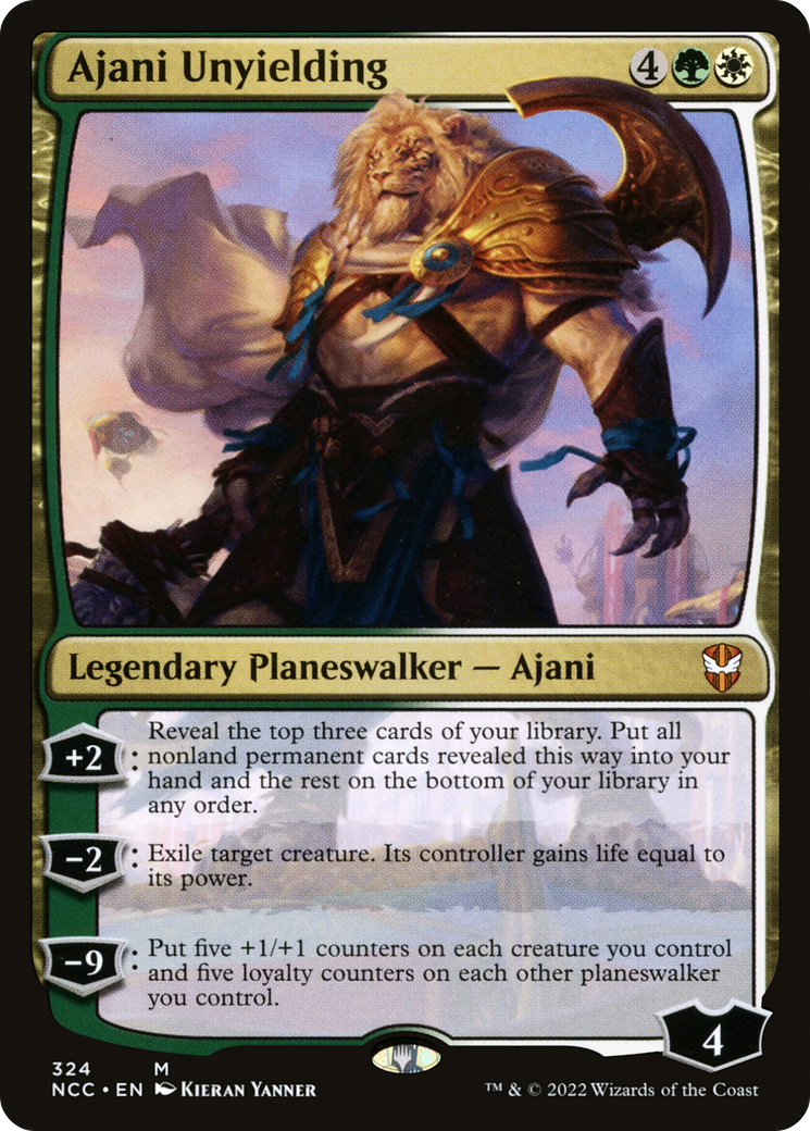 Ajani Unyielding [Streets of New Capenna Commander]-1