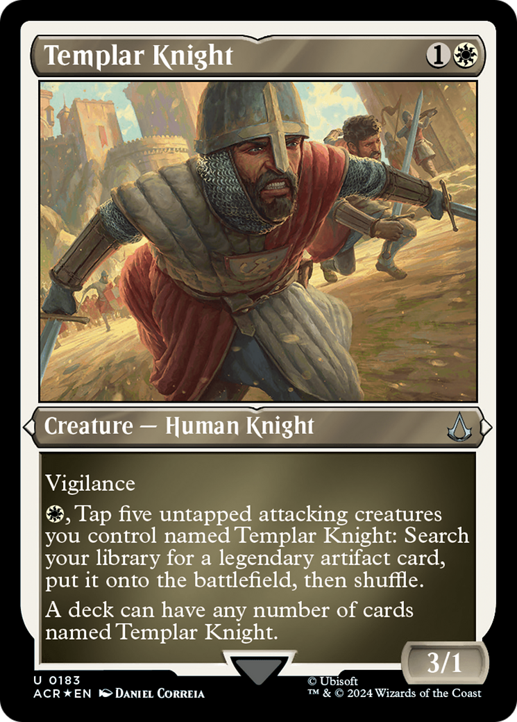 Templar Knight (ACR-183) - Assassin's Creed Etched Foil-1