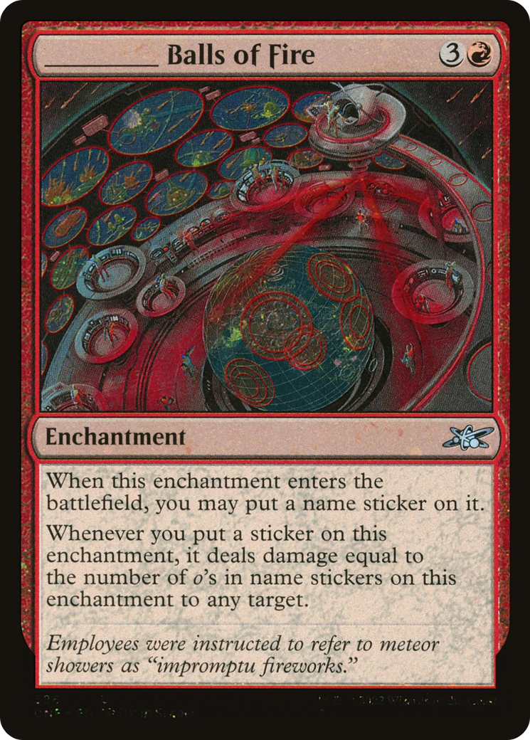 _____ Balls of Fire (Galaxy Foil) (UNF-386) - Unfinity Foil-1