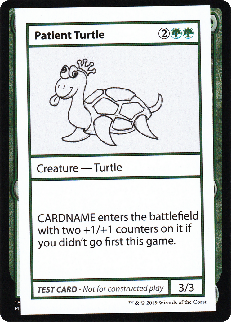 Patient Turtle (2021 Edition) [Mystery Booster Playtest Cards]-1
