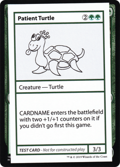 Patient Turtle (2021 Edition) [Mystery Booster Playtest Cards]-1