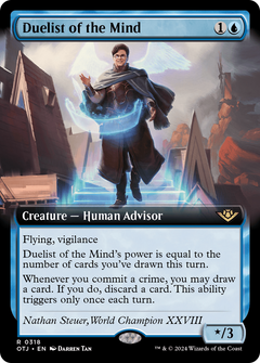 Duelist of the Mind (Extended Art) (OTJ-318) - Outlaws of Thunder Junction: (Extended Art) Foil-1
