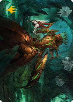 Glissa Sunslayer Art Card (Gold-Stamped Signature) [Phyrexia: All Will Be One Art Series]-1