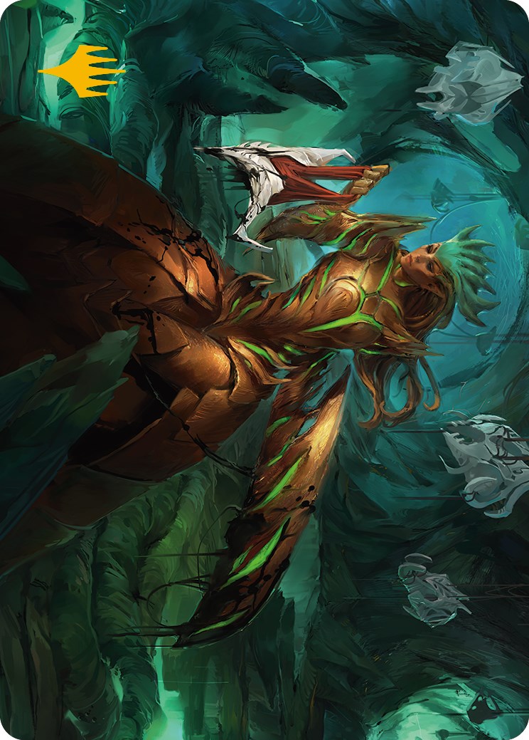 Glissa Sunslayer Art Card (Gold-Stamped Signature) [Phyrexia: All Will Be One Art Series]-1