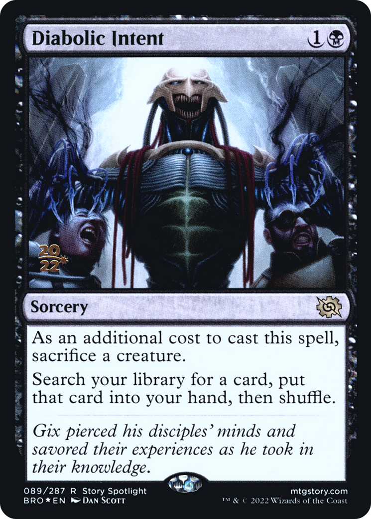 Diabolic Intent [The Brothers' War Prerelease Promos]-1