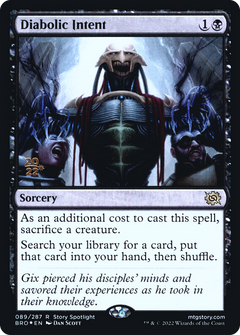 Diabolic Intent [The Brothers' War Prerelease Promos]-1