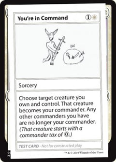 You're in Command (2021 Edition) [Mystery Booster Playtest Cards]-1