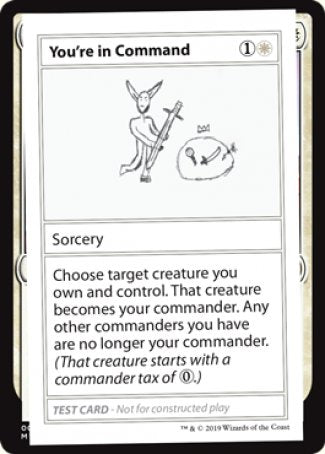 You're in Command (2021 Edition) [Mystery Booster Playtest Cards]-1