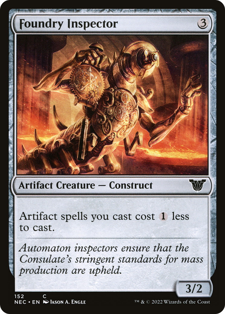 Foundry Inspector [Kamigawa: Neon Dynasty Commander]-1