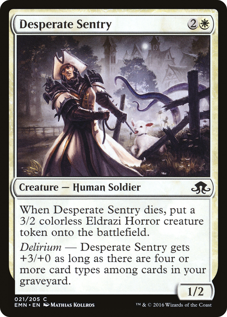 Desperate Sentry [Eldritch Moon]-1