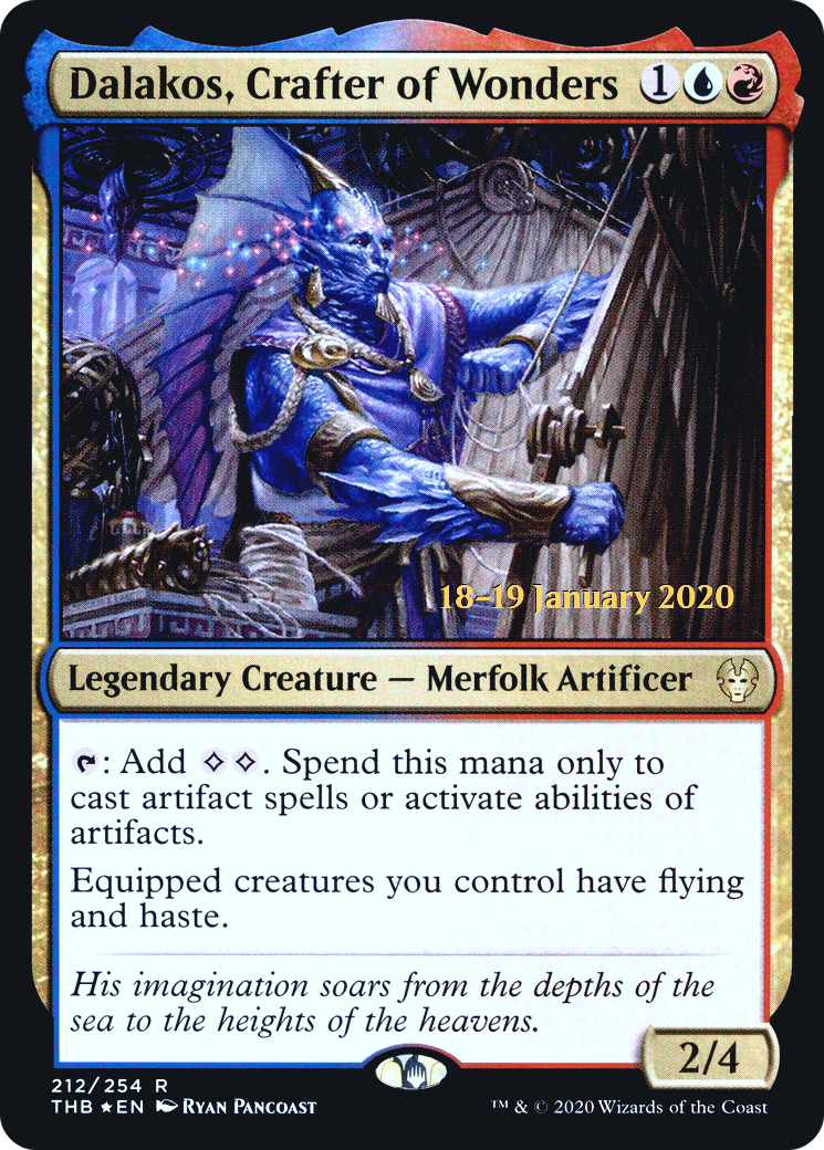 Dalakos, Crafter of Wonders [Theros Beyond Death Prerelease Promos]-1