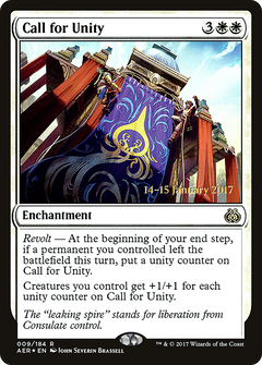 Call for Unity [Aether Revolt Prerelease Promos]-1