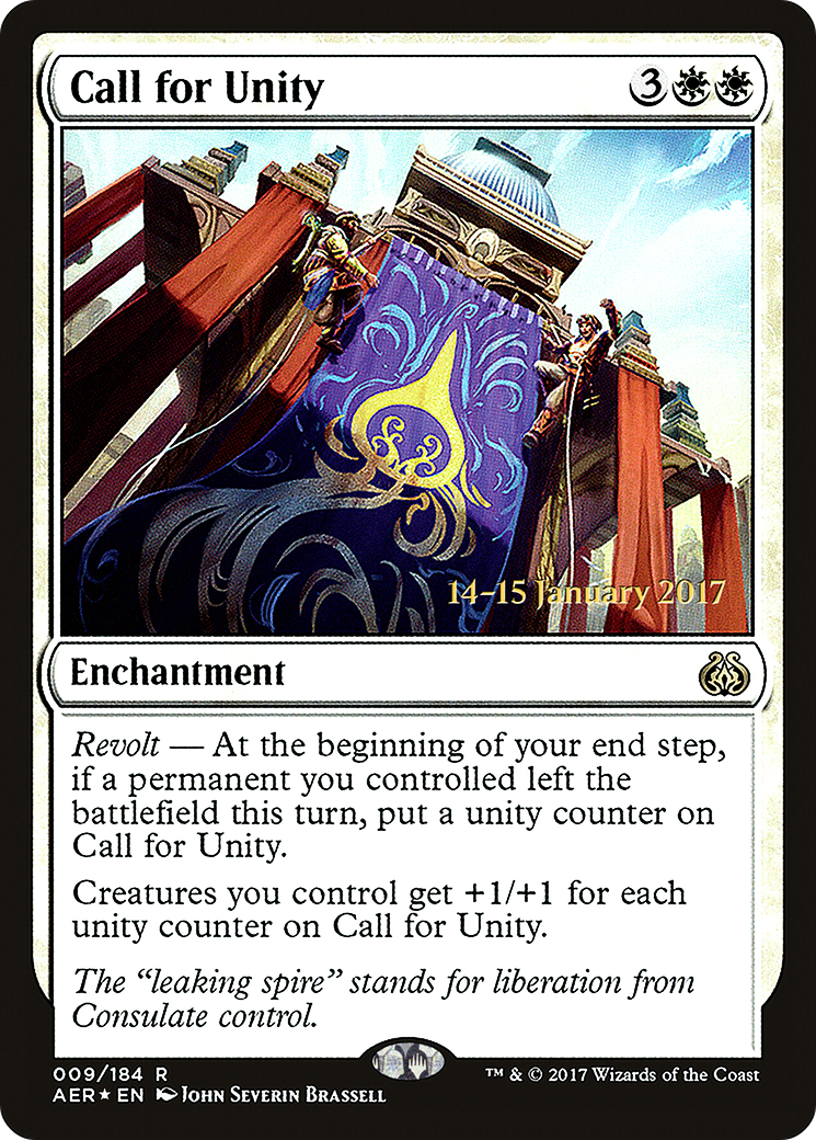 Call for Unity [Aether Revolt Prerelease Promos]-1
