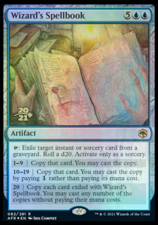 Wizard's Spellbook [Dungeons & Dragons: Adventures in the Forgotten Realms Prerelease Promos]-1