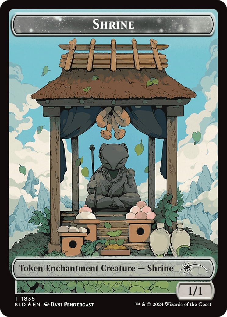 Shrine Token (Rainbow Foil) [Secret Lair: From Cute to Brute Tokens]-1