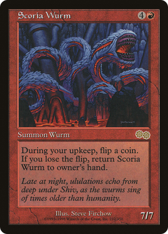 Scoria Wurm [Urza's Saga]-1