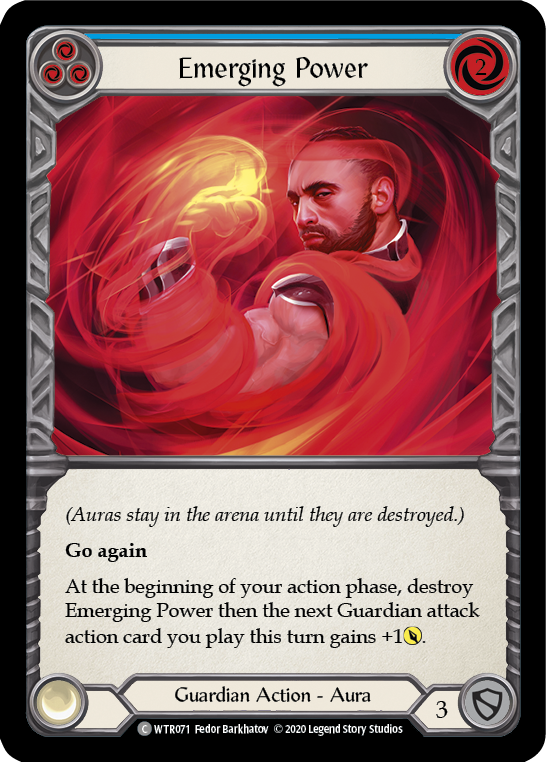 Emerging Power (Blue) [U-WTR071] (Welcome to Rathe Unlimited)  Unlimited Rainbow Foil-2
