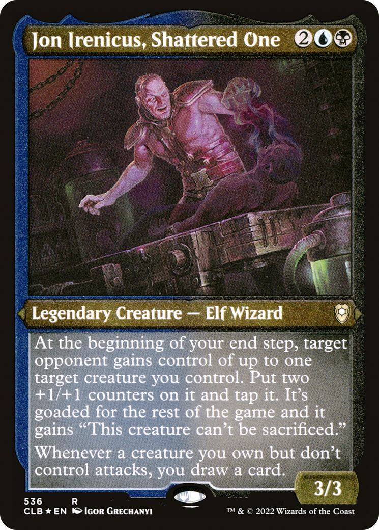 Jon Irenicus, Shattered One (CLB-536) - Commander Legends: Battle for Baldur's Gate Etched Foil-1