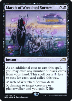 March of Wretched Sorrow [Kamigawa: Neon Dynasty Prerelease Promos]-1
