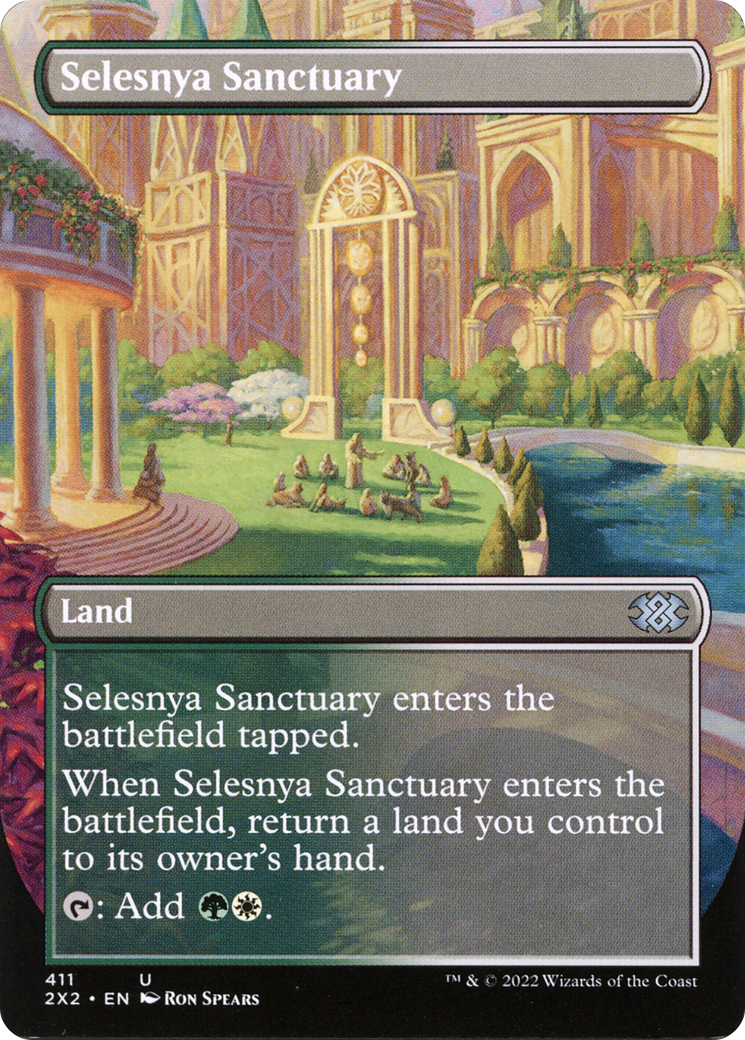 Selesnya Sanctuary (Borderless Alternate Art) [Double Masters 2022]-1