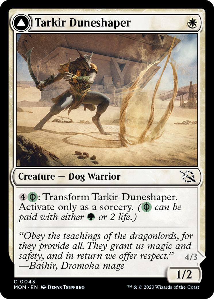 Tarkir Duneshaper // Burnished Dunestomper [March of the Machine]-1