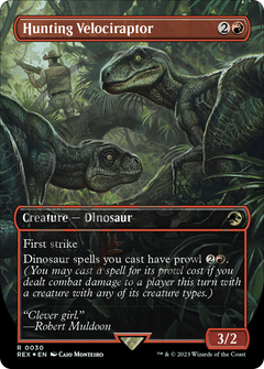 Hunting Velociraptor (Emblem) (Borderless) [Jurassic World Collection Tokens]-1