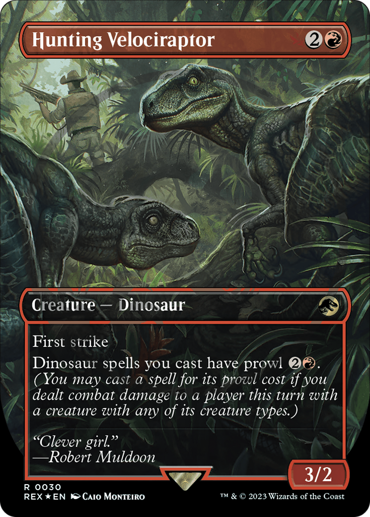 Hunting Velociraptor (Emblem) (Borderless) [Jurassic World Collection Tokens]-1