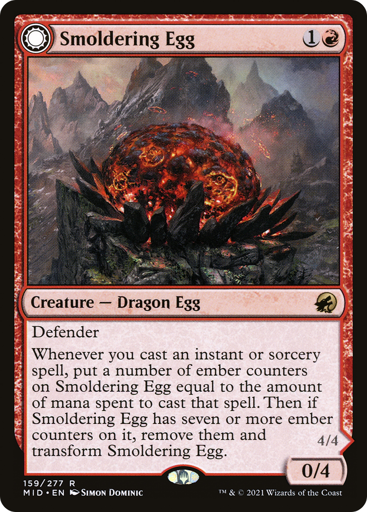 Smoldering Egg // Ashmouth Dragon [Innistrad: Midnight Hunt]-3