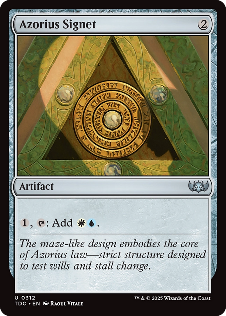 Azorius Signet [Tarkir: Dragonstorm Commander]-1