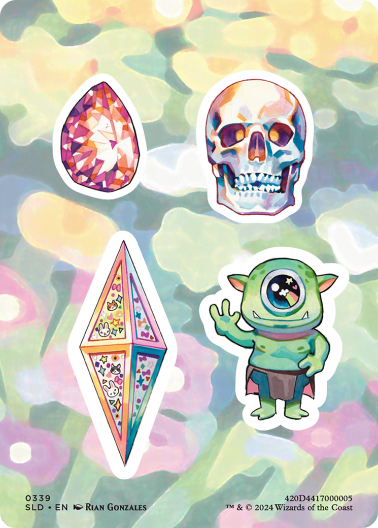 Sticker sheet (SLD-339) - Secret Lair Drop Foil-1