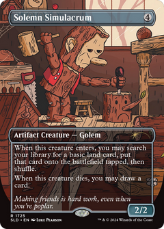 Solemn Simulacrum (SLD-1725) - Secret Lair Drop (Borderless) Foil-1