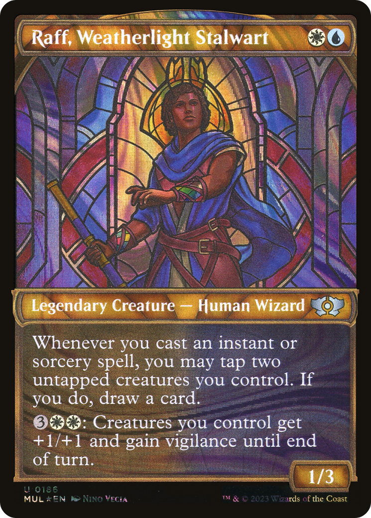 Raff, Weatherlight Stalwart (Halo Foil) [Multiverse Legends]-1