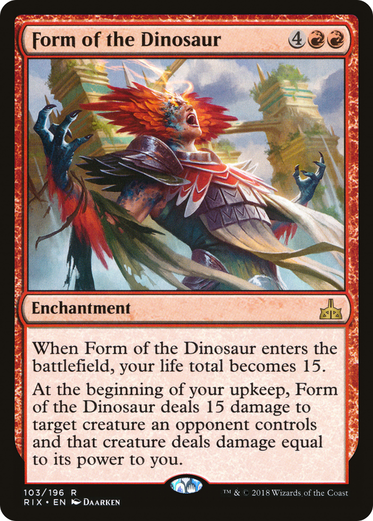 Form of the Dinosaur [Rivals of Ixalan]-1