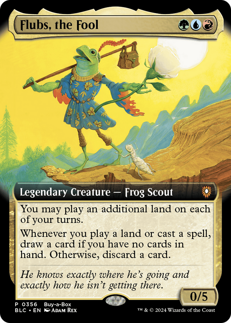 Flubs, the Fool (Buy-A-Box) (Extended Art) [Bloomburrow Promos]-1
