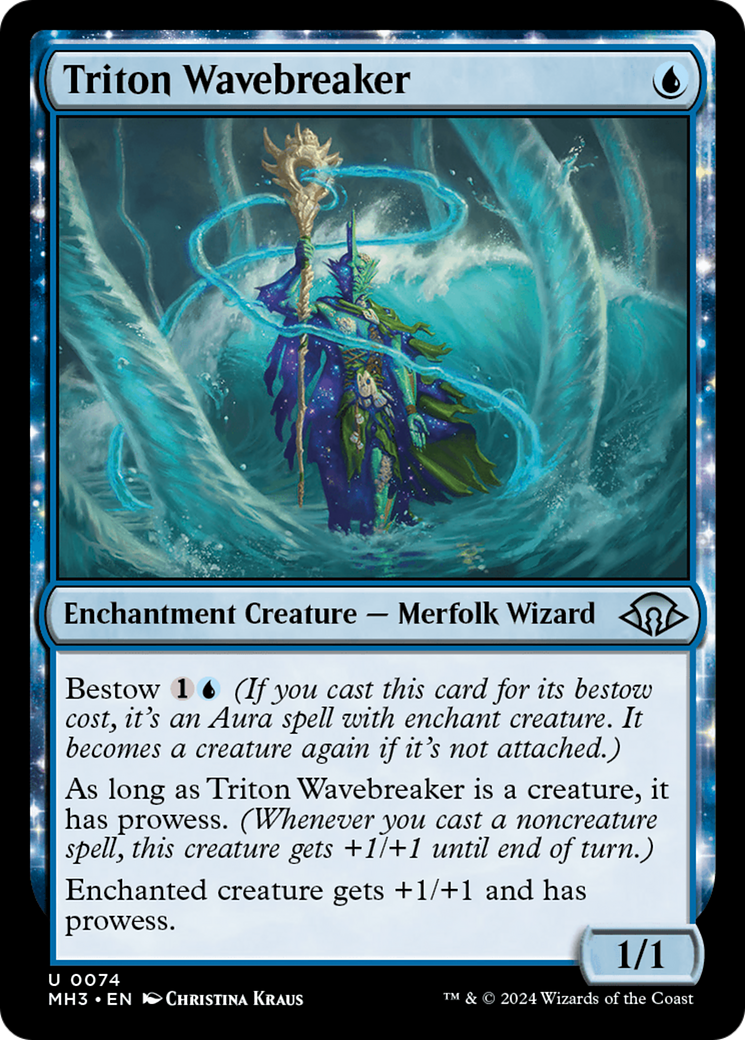 Triton Wavebreaker (MH3-074) - Modern Horizons 3: (enchantment)-1