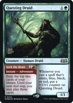 Questing Druid // Seek the Beast [Wilds of Eldraine Prerelease Promos]-5