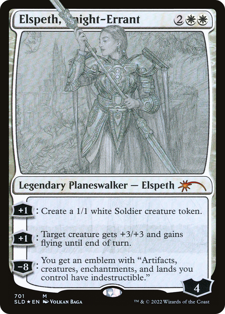 Elspeth, Knight-Errant (Sketch) [Secret Lair Drop Promos]-1