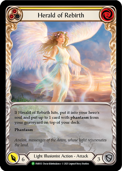 Herald of Rebirth (Yellow) [FAB033] (Promo)  Rainbow Foil-1